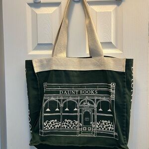 Daunt Books Tote - Green Canvas tote from London shop, rare